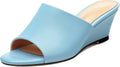 Wedge Sandals for Women Open Toe Wedge Heels Womens Matte High Heel Sandal Round Toe Heeled Wedge Sandals Slip on Casual shoes 2 inch