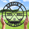Personalized Golf Metal Wall Art, Vintage Golf Wall Decor, Custom Signs Outdoor Metal, 19th Hole Home Decor for Man Cave Garage Bar Club, Personalized Gifts for Men Dad Father
