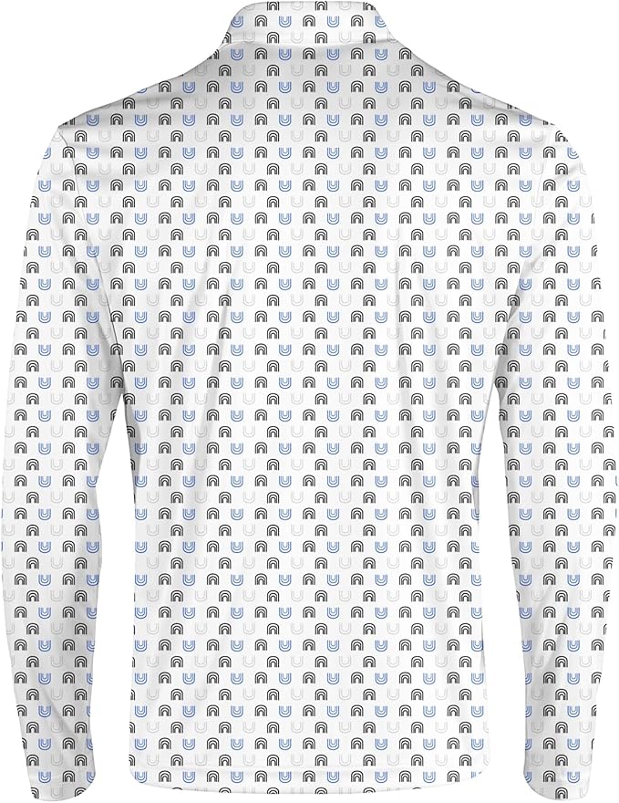 Men's Long Sleeve Golf Shirt Quick Dry 3 Button Work Fishing Outdoor Casual Collar Shirt