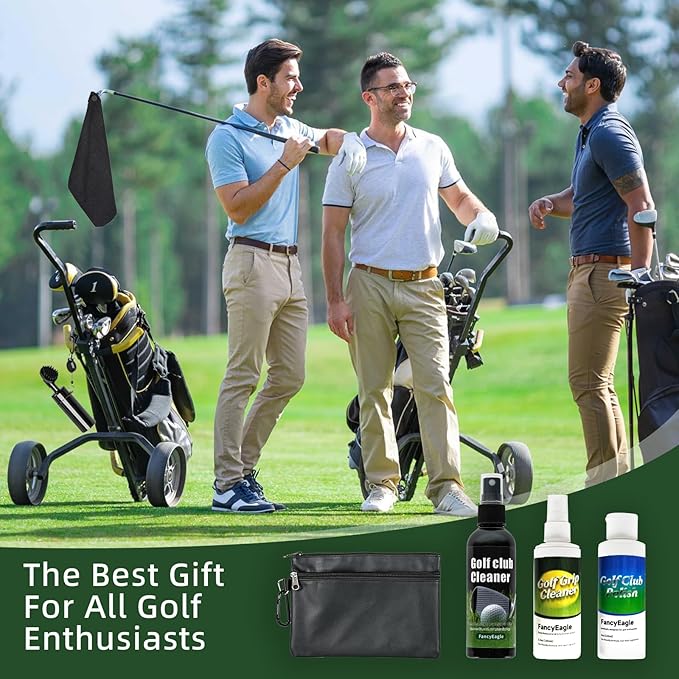 Golf Club Care Kit - Clean, Polish and Restore Irons, Drivers, Putters -Remove Rust, Scratches & Restore Tackiness