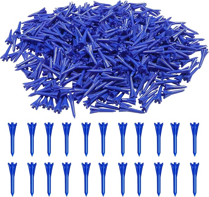 Golf Tees Plastic 1 1/2 inch Value 300 600 Pack, Upgrade More Unbreakable Bulk Stable Reduce Friction Side Spin Tee for Men Women Ladies
