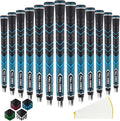 Rubber Golf Grips 13 Pack, High Traction, Non-Slip, Advanced Texture, Choose from 13 Grips or 13 Grips with Regripping Kit, Standard/Mid/Jumbo Size, 4 Colors Available RG01 Golf Club Grips