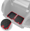Xtreme Mats Bag Well Mat Rubber Liner Insert Protects Plastic Surfaces From Scuffs for EZGO Golf Carts - TXT (2013-2022) Liberty (2021+) Cushman* S4 - RED Trim