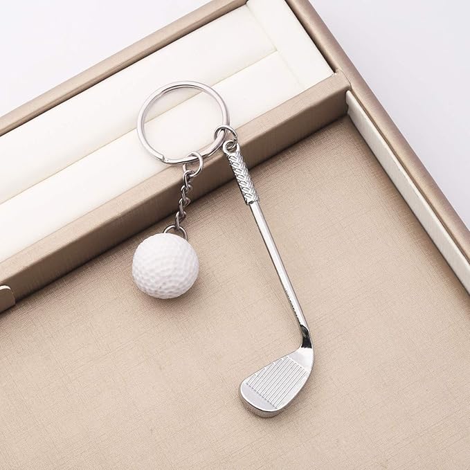 CHOORO Golfer Gift Golf Keychain Golf Ball Jewelry Golf Lovers Gift Golf Team Gift Golf Coach Players Gift
