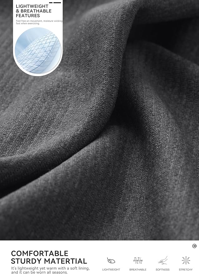 Obla Golf Quarter Zip Pullover for Men Mock Neck Sweatshirt Lightweight Sun Protection Men's Long Sleeve Golf Shirt