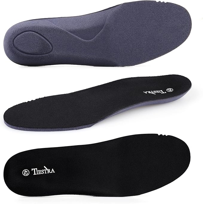 Insoles for Womens Memory Foam Shoe Inserts,Replacement Insoles for Work Boot Running Shoes-Shock Absorption and Cushion for Feet Relief,Comfort Inner Soles for Everyday Use Black 39EU/US8