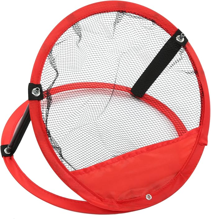 3 in 1 Golf Chipping Net Set, Golf Target Practice Net, Nylon Indoor Outdoor Training Net with Foldable Design, 3 Different Sizes for Backyard Driving Range, Includes 3 Nets and 6