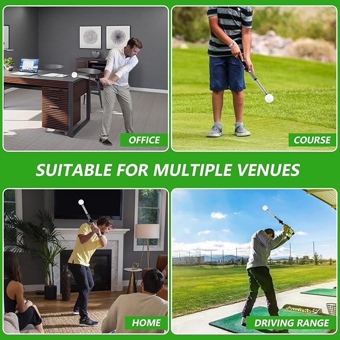 Professional Golf Swing Trainer and Golf Grip Trainer | The Ultimate Golf Training Aid for Practice, Chipping and Putting, Improve Your Consistency and Accuracy