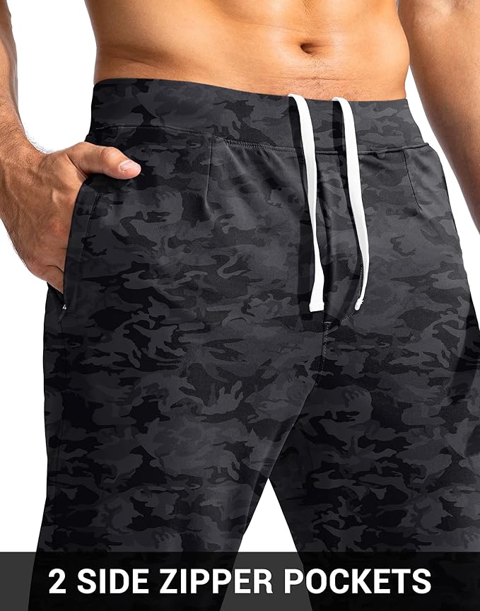 G Gradual Men's Golf Joggers Pants with Zipper Pockets Stretch Sweatpants Slim Fit Track Pants Joggers for Men Work Running