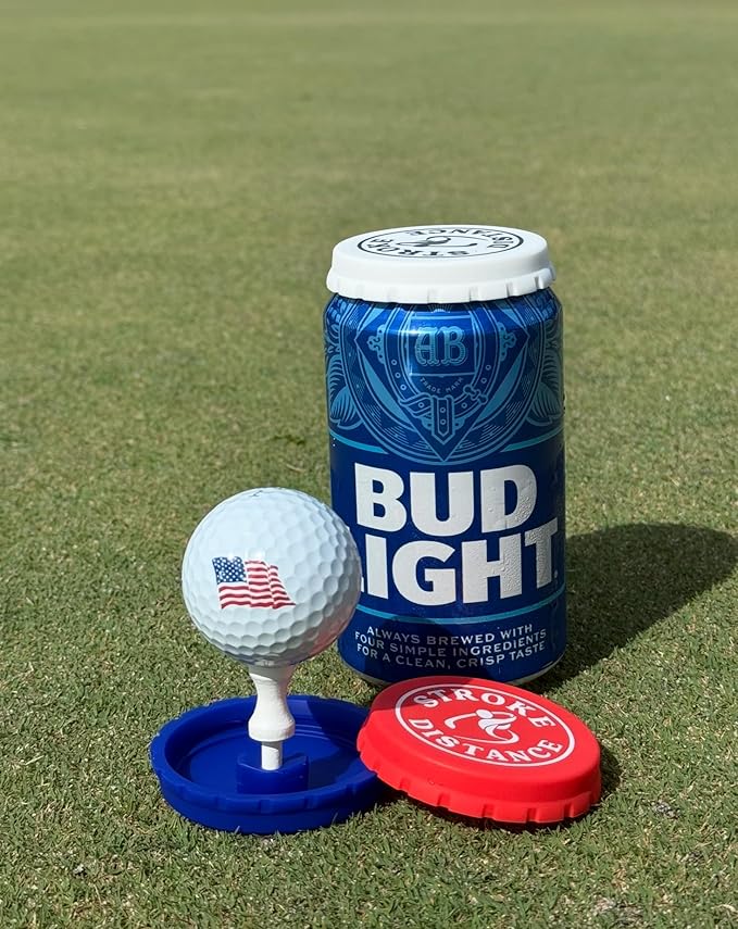 Can Cap Tee 3 Pack: Ultimate Beverage Protection & Golf Tee in One - Pink