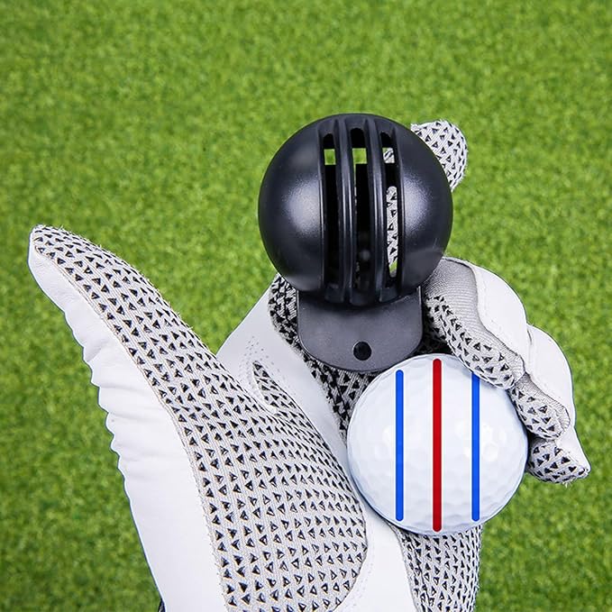 Golfball Line Marker with Pen Waterproofs Lines Marker Tool Putt Alignment Putt Positioning Marker Easy to Use