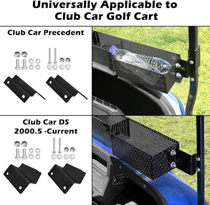 MOSNAI Golf Cart Front Inner Basket Dash Storage/Tray Organizer, Golf Cart Inner Storage Utility and Durable Basket