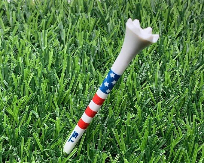 TRUESTRIKE Premium USA Golf Tees – 100-Pack Durable 3¼" / 2¾" Plastic Tees – Made in USA – Perfect Holiday Golf Gift