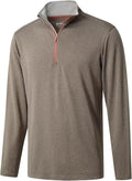 M MAELREG Quarter Zip Golf Pullover Men Dry Fit Long Sleeve Performance Wicking Mock Neck 1/4 Zip Pullover Mens Sweatshirt