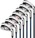 PGM 7 Piece Men’s Golf Iron Set for Right Handed, Forgiving Design Sets with Graphite Shaft and Easy Control Grip Include Golf Club Iron 5 to 9 PW SW