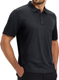 TACVASEN Mens Polo Shirts Short Sleeve Dry Fit Performance Breathable Golf Shirt with Collar Tennis Casual Business Work