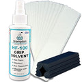 Brampton Complete Golf Grip Kit for Golf Club Regripping - 15 Premium 2"x10" Golf Grip Tape Strips, Rubber Vise Clamp, & 4 oz HF-100 Non-Irritating, Non-Flammable, Odorless Golf Club Grip Solvent