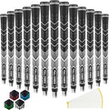 Rubber Golf Grips 13 Pack, High Traction, Non-Slip, Advanced Texture, Choose from 13 Grips or 13 Grips with Regripping Kit, Standard/Mid/Jumbo Size, 4 Colors Available RG01 Golf Club Grips