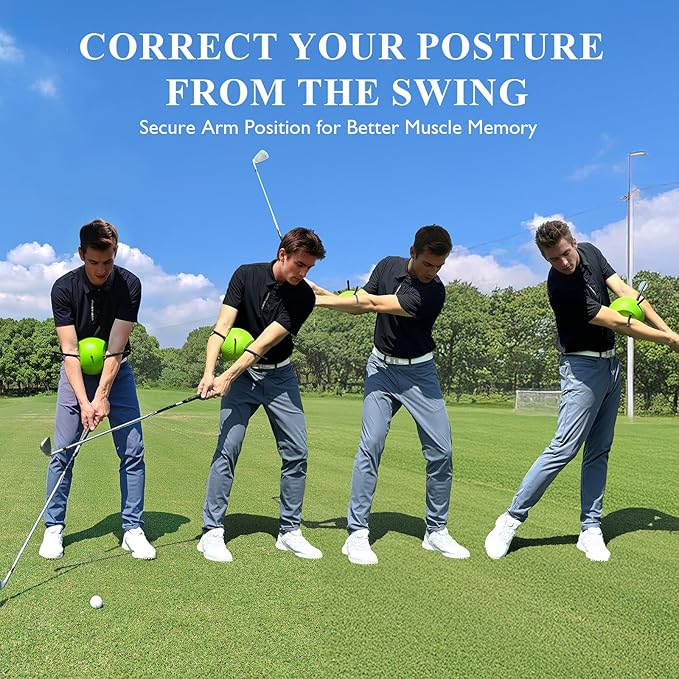 The Connector Golf Training Aid, Golf Swing Trainer for Posture Correction Practice, Golf Swing Training Aid