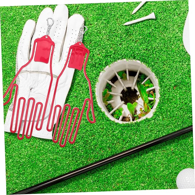 2pcs Golf Glove Holder Rack Durable Glove Stretcher Display Stand for Quick Drying Shape Preservation Lightweight Portable Accessory for Golf Lovers