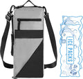 Golf Cooler Bag Beer Sleeve - Golf Accessories for Men with 2 Ice Packs Cooler Sleeve Leakproof Sling for 6 Cans Insulated Beverages Storage Case Fits in Most Golf Bags Styles