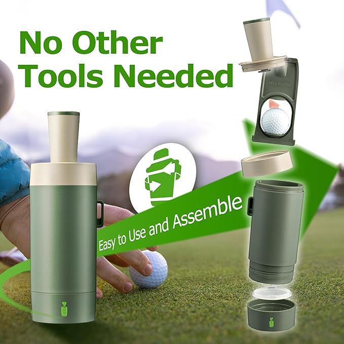 Golf Ball Cleaner Washer – Portable, Tool-Free, Patent-Pending Dirt Filter – Perfect Golf Gift for Tournaments, Men, Women, and Kids