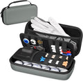 YOREPEK Golf Glove Holder with Removable Glove Shaper, Protective Hard Shell Golf Accessories Case Bag with 2 Dividers Fits Balls, Tees, Markers, Cool Gifts for Golfers