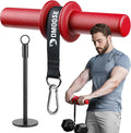 DMoose Fitness Forearm Strengthener & Wrist Roller - 2 in 1 Arm Exerciser with Non-Slip Premium Grip, Durable Nylon Rope - Helps with Elbow Tendonitis, Wrist Recovery & Strength Training (Patented)
