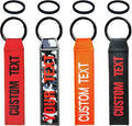 Custom Luggage Tags, Custom Personalized Luggage tag Name, Embroidery Key Ring Accessories for Car, Luggage, Crate,Gear