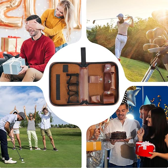 Golf Tool Pouch, Golf Accessories Bag, Golfs Tool Organizer Sports Accessory Pouch, Lightweight Anti-Scratch Golfs Tools Organizer, GolfAccessories Tools Pocket Pouches, for GolfLovers, Friends