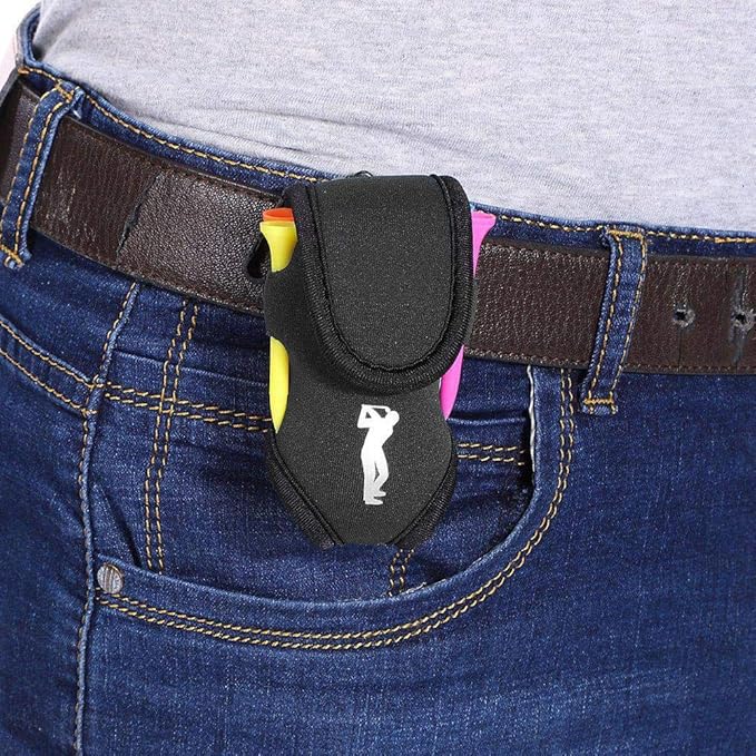 Dioche Golf Ball Waist Bag, Portable Golf Ball Bag Tool Storage Holder Golfer Mini Waist Pouch Pack with Tees Hollow Balls