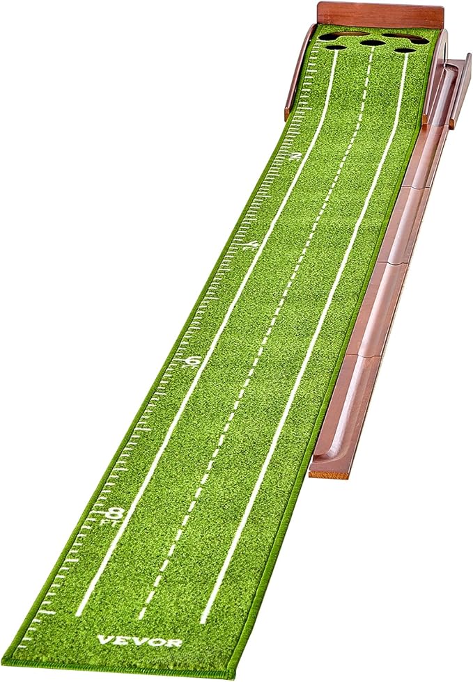 VEVOR Golf Putting Mat, Putting Green Indoor, Putting Matt for Indoors, Sports Spin n Putt Golf Game, Perfect Practice Putting Mat, Golf Putting Mats Practice Auto-Ball Return
