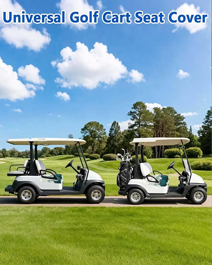 Comfortable Golf Cart Seat Covers, Soft Golf Cart Towel, Golf Cart Accessories, Club Car and Other 2-Seat Golf Carts