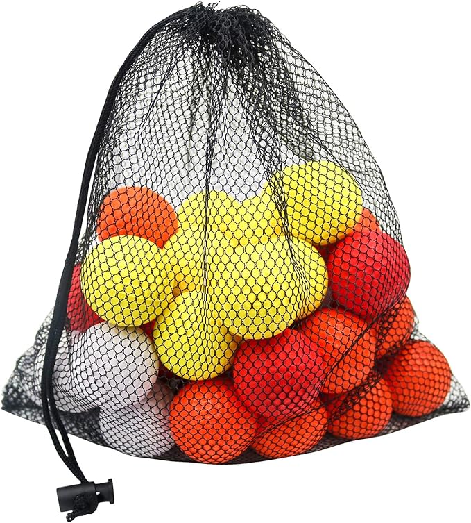 40 Pack Foam Golf Practice Balls - Realistic Feel and Limited Flight Training Balls for Indoor or Outdoor