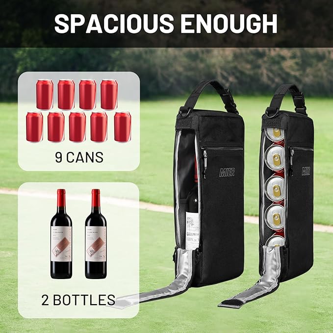 MIER Cooler Backpack Insulated Soft Cooler Bag Portable Leakproof Camping Lunch Backpack for Men and Women Lightweight Thermal Bag for Hiking Shopping Travel