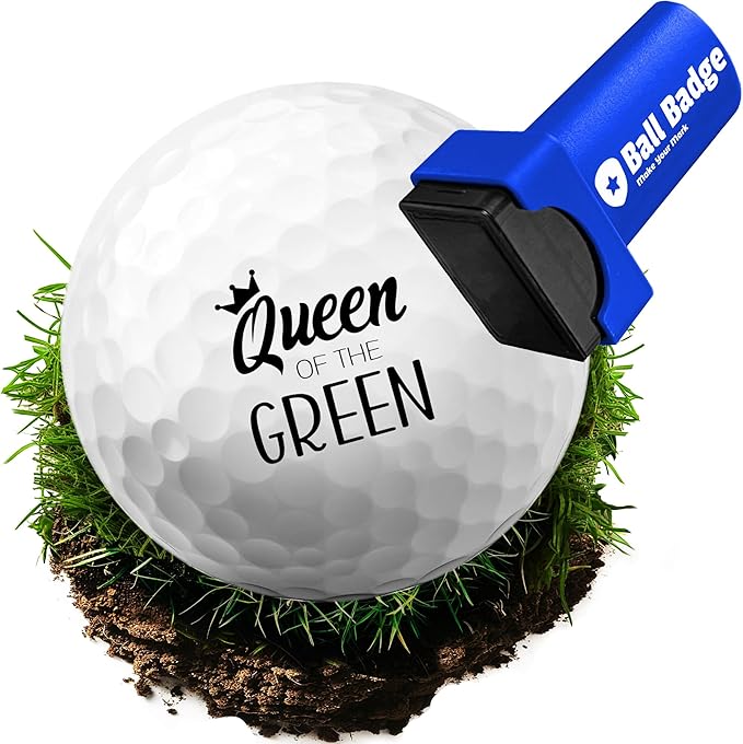 Ball Badge - Golf Ball Stamp (The Icon Series), Golf Ball Marker, Reusable Golf Ball Marking Tool to Identify Golf Balls
