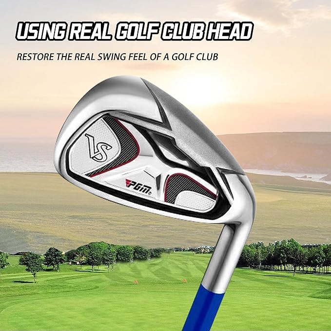 PGM Golf Swing Training Aid for Right-Handed Men and Women - Driver and Iron Weighted Swing Trainer Golf Club Click Stick for Strength Grip Tempo & Flexibility Training