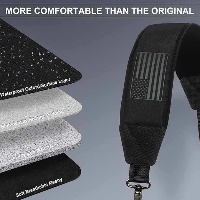 Golf Bag Shoulder Strap, Single Padded Adjustable Straps Universal Replacement