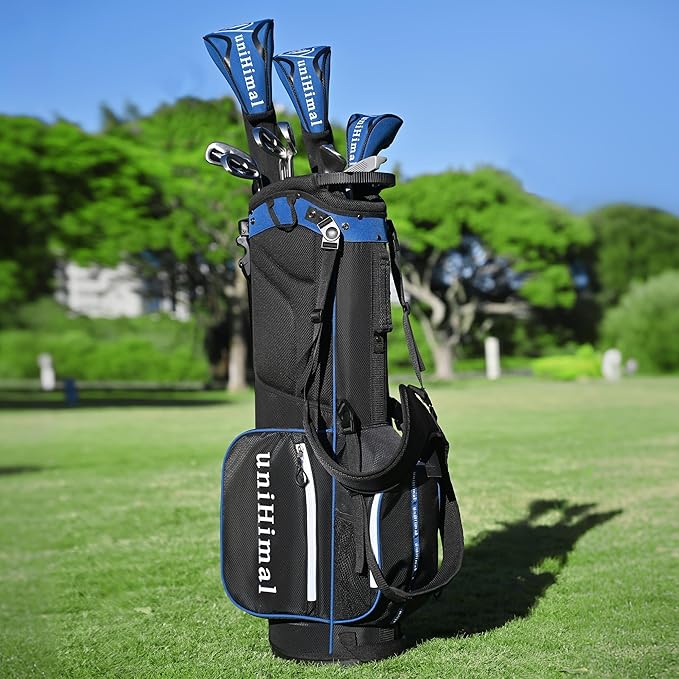 Men’s Golf Club Set, Right Hand – 13–16 Piece Complete Set with Driver, Woods, Hybrids, Irons, PW, SW, Putter, Stand Bag and Headcovers