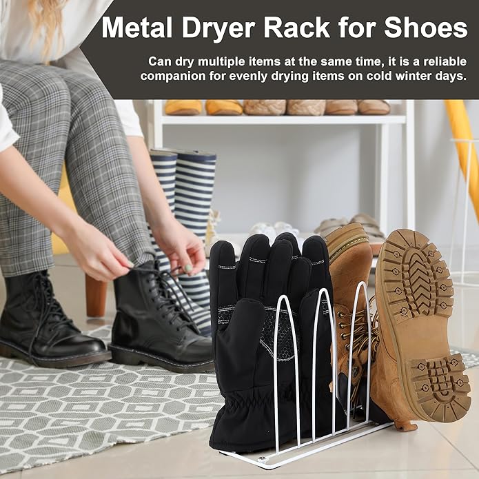 Metal Shoe Drying Rack, Shoes, Boot, and Glove Drying Rack, Dryer Racks for Shoes and Dryer Shoe Racks Inside Dryers