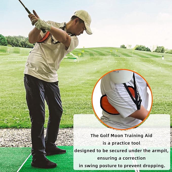 THE GOLFER STORE Golf Swing Trainer Aid Golf Swing Trainer, Portable Golf Training Aid Golf Posture Corrector Amend Chicken Wing for Beginners