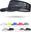 Sports Sun Visor Hats for Women Men Lightweight Breathable Cooling Stretchy Visors Foldable UPF 50+ for Running Tennis Golf