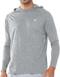 NORTHYARD Men's UPF 50+ Hoodie Shirts Long Sleeve Sun Protection Fishing Swim Beach UV SPF Rash Guard Quick Dry Lightweight