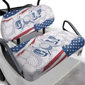 Fashion Print Golf Cart Seat Covers 2 Passenger Golf Cart Backrest Cover Golf Cart Seat Towel Gift for Friends