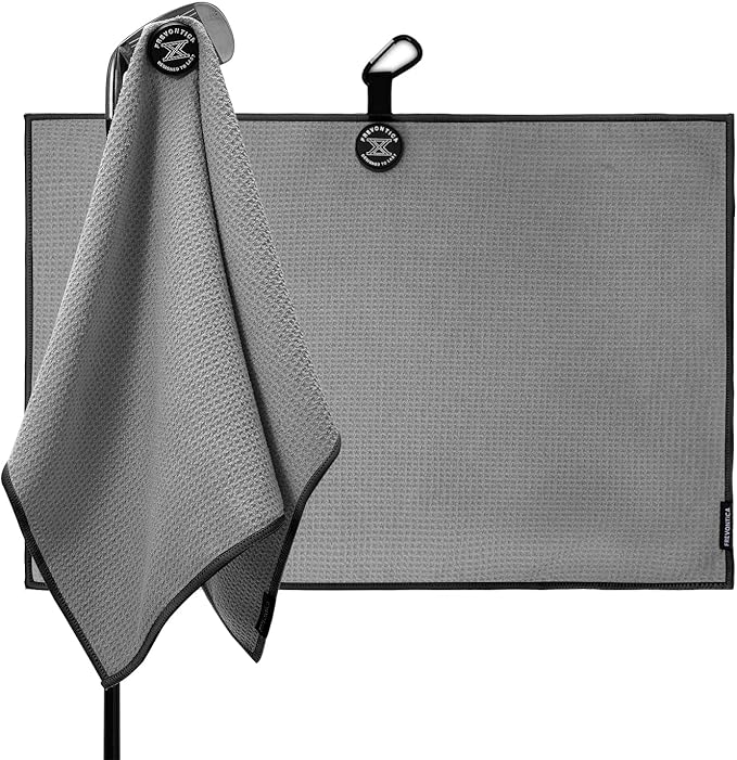 Magnetic Golf Towel with Clip and Cleaning Pocket -Ideal for Male Golfers, perftct Gifts for Men-Magnetic Golf to Golf Accessories for Bags, Carts or Clubs 24"*16"