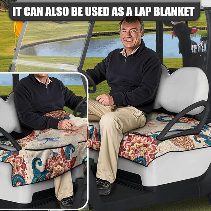 Golf Cart Seat Covers Universal Golf Cart Seat Cover Blanket Cushion Cover Sports Golf Cart Accessories