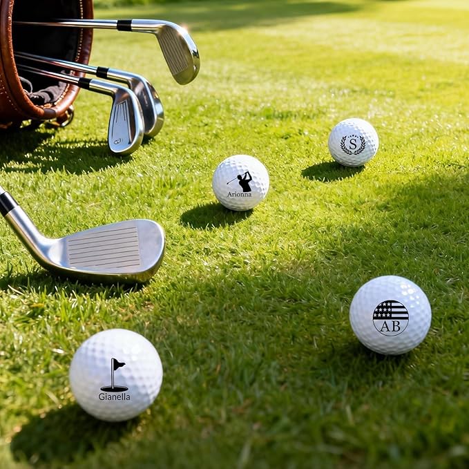 Custom Golf Ball Stamp Marker Personalized Quick-Dry Monogram Golf Ball Stamp with Logo Name Reusable Waterproof Golf Ball Stamp Gifts for Men Golf Lovers Golfers Dad Husband