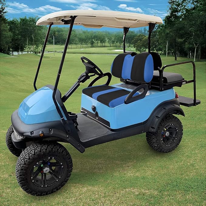 Golf Cart Seat Cover Sets Front Golf Cart Seat Covers Fit for Club Car Precedent OEM Ordinary Seat Cushion, Washable Seat Cover