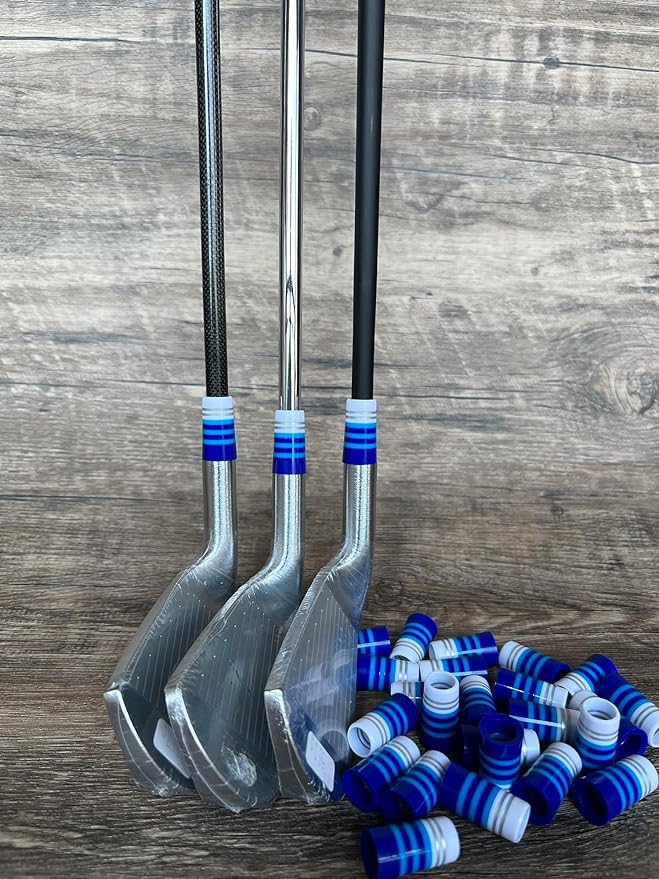 SummerHouse Multi-Ring Golf Iron Ferrules Compatible with 0.355'' Tapered Steel Shaft and 0.370'' Parallel Shaft