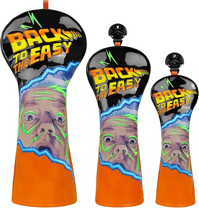 Golf Club Head Cover Golf Head Cover Driver Headcover Fairway Wood Headcover Hybrid Club Head Cover Back to The Easy